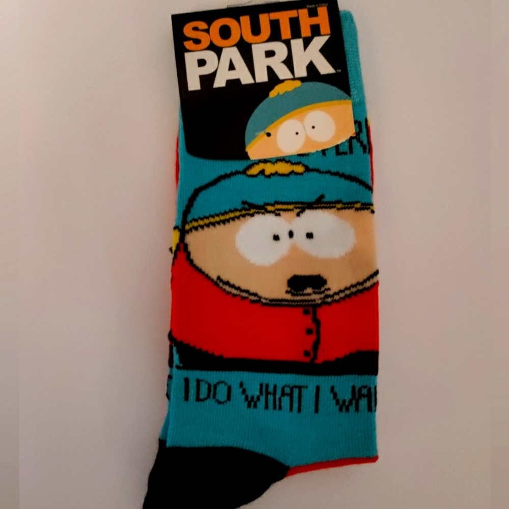 South Park Character Cartoon Socks - Multicolor, Unisex 8-12